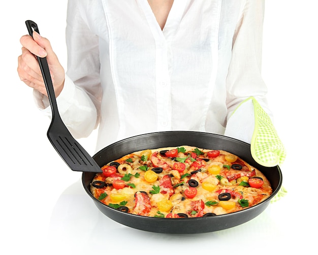 Kucharz przygotowujący potrawę